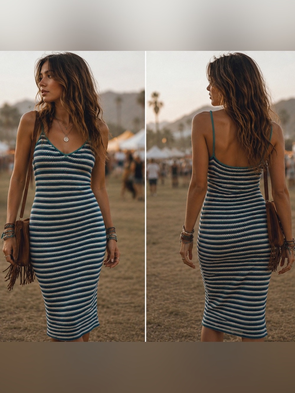 Crochet midi dress- gives chasing unicorns and/ or Y2K vibes. EUC! Sz small